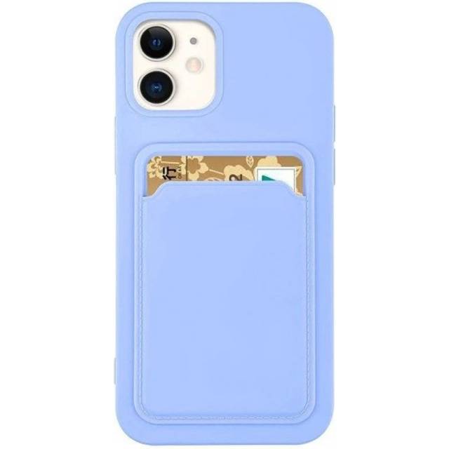 Galaxy A22 4G Mobilskal Silikon KorthÃ¥llare - Lila