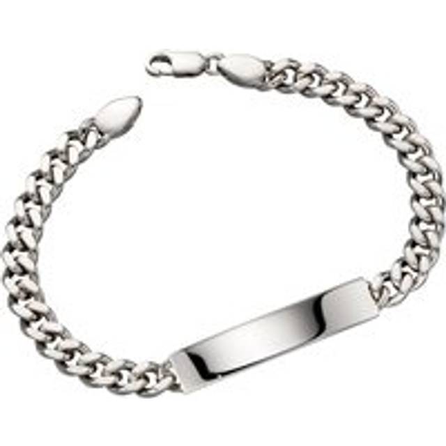 Little Star Sterling Silver Cameron Mens ID Bracelet