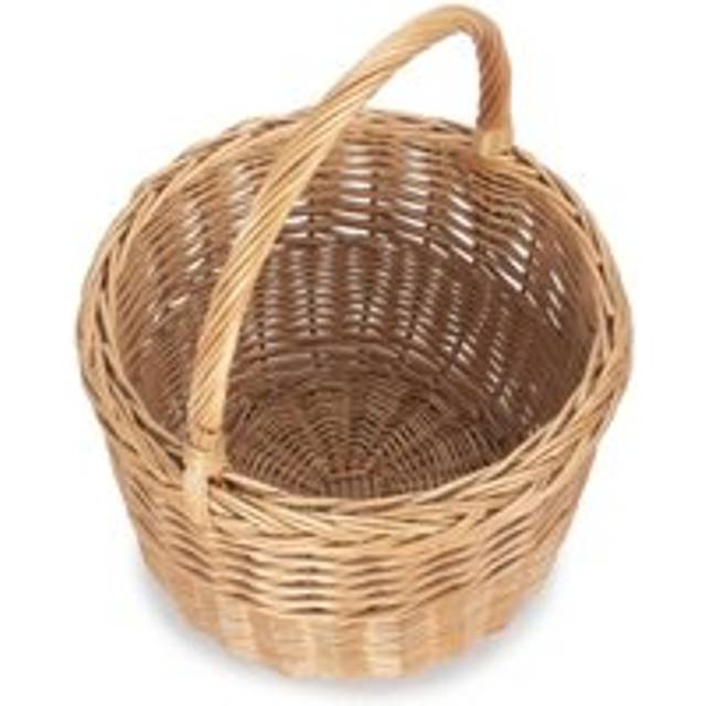 Wicker Round Orchard Shopping Basket - Double Steamed