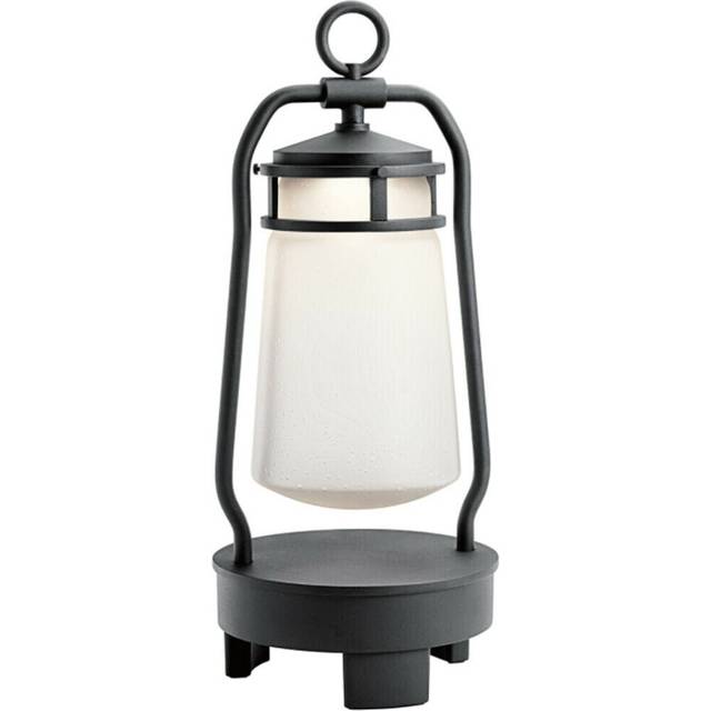 Outdoor IP44 Integrated LED Bluetooth Lantern Textured Black LED 3W d01749