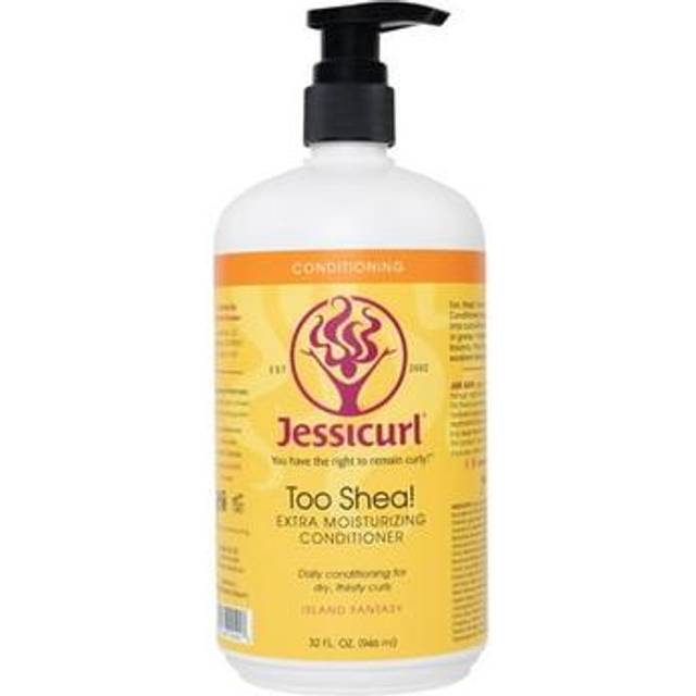 Jessicurl  Too Shea! Extra Moisturizing Conditioner for Curly Hair  Island Fantasy  32 Fl oz. Leave in Conditioner for Dry Hair  Anti Frizz Hair Produ