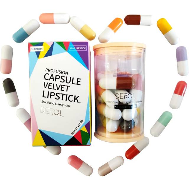 16 Color Mini Capsule Lipstick Set Mini Matte Lipstick Velvet Lipstick Set Nonstick Cup Easy To Color Long-lasting Waterproof Swab Lipstick Makeup Gif