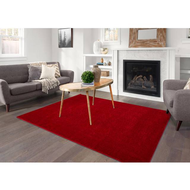 Haaken Burgundy Rug (Rectangle 60cm x 110cm)
