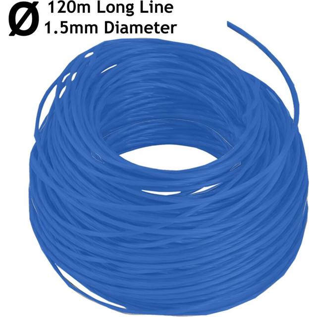 Trimmer Strimmer Line Spool Refill Cord 4 x 30m x 1.5mm Universal Blue Auto-Feed