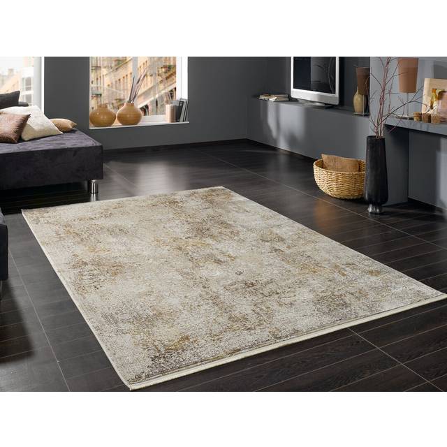 Van Bestseller Power Loom Beige/Gold Rug (Rectangle 140 x 200cm)