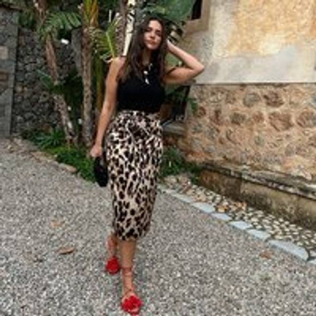 Never Fully Dressed Jaspre Slip Skirt, Leopard