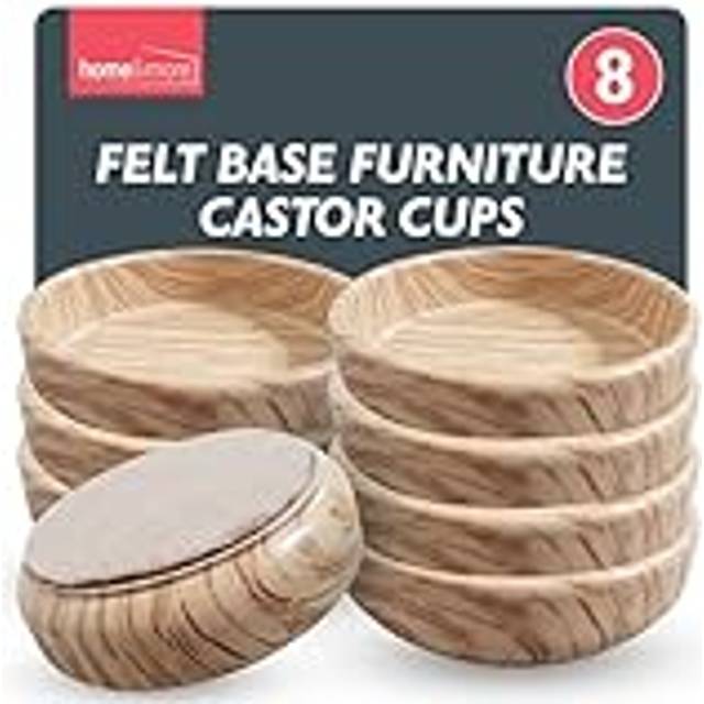 Felt castor cups non slip caster floor chair leg furniture protectors 50mm