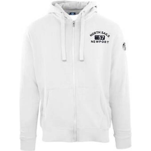 North Sails Mens Zip-up hoodie 902299TR0 man - White - Size Medium