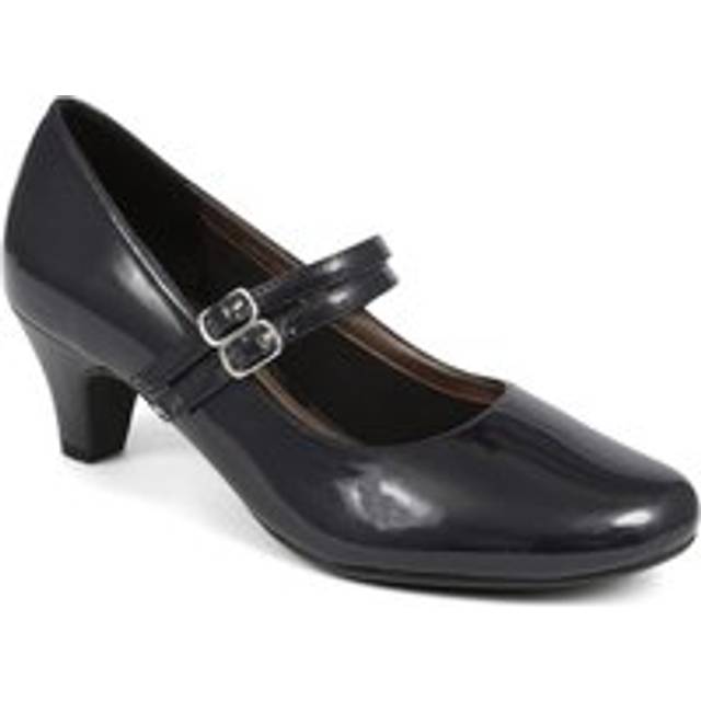 Heeled Mary Janes - AMITY39003 / 325 107 - Navy Patent