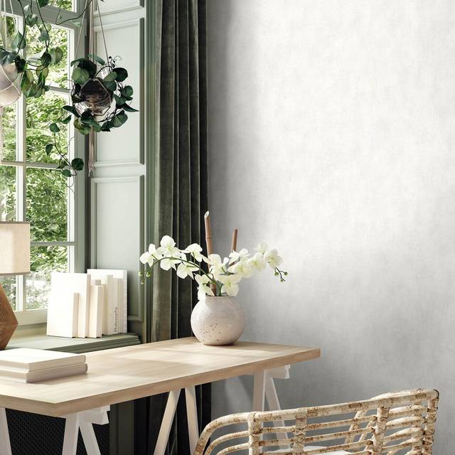 Jerez Industrial Effect Textured Wallpaper Roll 10.05m x 0.70m - White (1,005cm L X 70cm W)