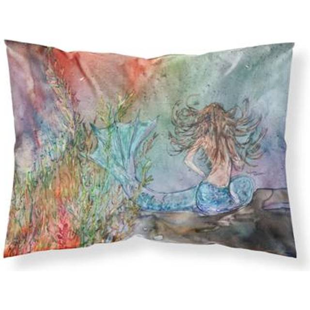 """""Caroline's Treasures Brunette Mermaid Water Fantasy Fabric Standard Pillowcase 8972PILLOWCASE  Multicolor"""""