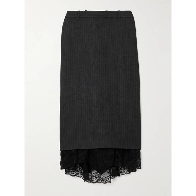 Lingerie Tailored Skirt - 1160 ANTHRACITE/BLACK - 36 FR (4 US)