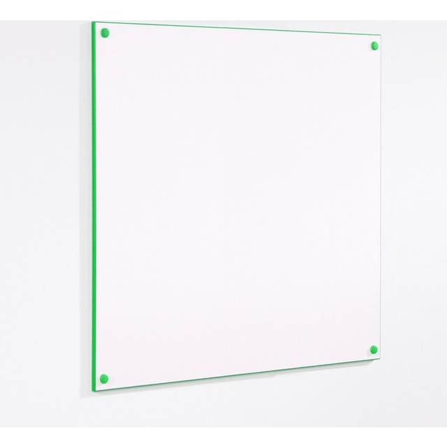 Wall Mounted Whiteboard - Green (120 cm H x 120 cm W)