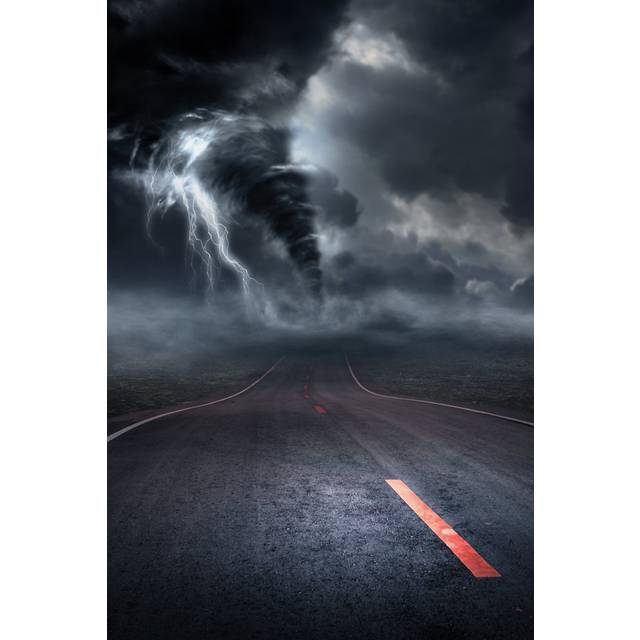 Bovill Tornado 3d Illustration by Releon8211 - Wrapped Canvas Graphic Art (91cm H x 61cm W x 3.8cm D)