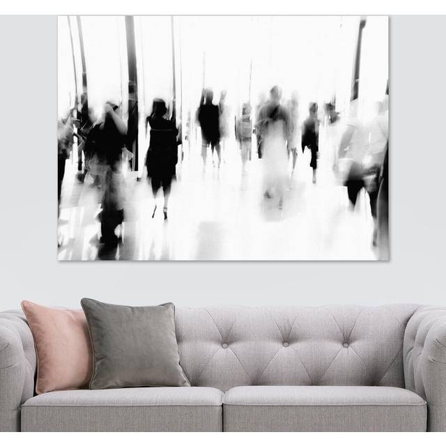 Abstract People - Wrapped Canvas Art Prints (20.5cm H x 31cm W x 4cm D)