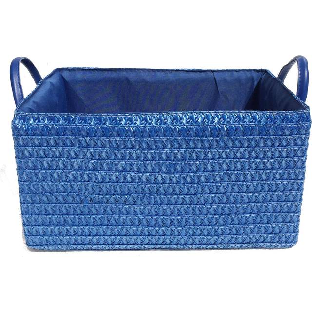 Aerie Fabric Basket - Blue (14cm H x 26cm W x 17cm D)