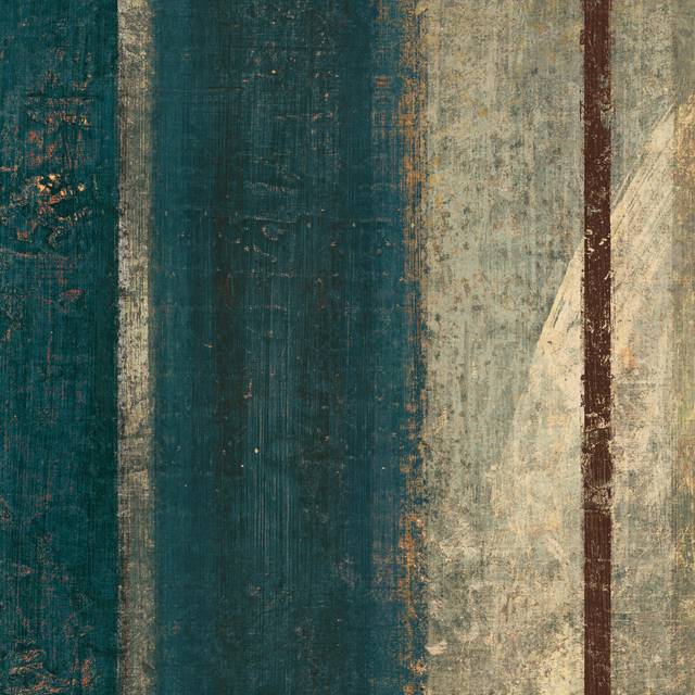 Bora Blue Square II by Roque Silva - Wrapped Canvas Painting (30cm H x 46cm W x 3.8cm D)