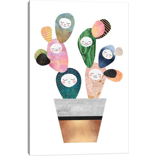 Sleepy Cactus by Elisabeth Fredriksson - Wrapped Canvas Print (66.04 cm H x 45.72 cm W x 3.175 cm D)