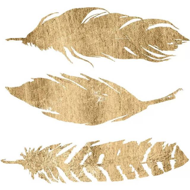 Golden Quote IV by Anna Hambly - Wrapped Canvas Graphic Art (45.72cm H x 45.72cm W x 3.81cm D)