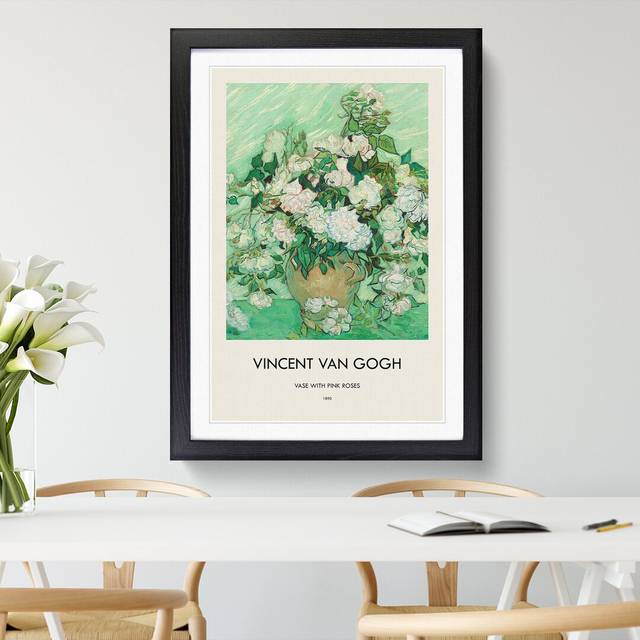 Roses Vol by Vincent Van Gogh - Picture Frame Graphic Art (65cm H x 48cm W x 2cm D)