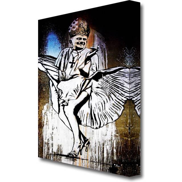 Marilyn Monroe Pope - Wrapped Canvas Graphic Art Print (101.6 cm H x 66 cm W)