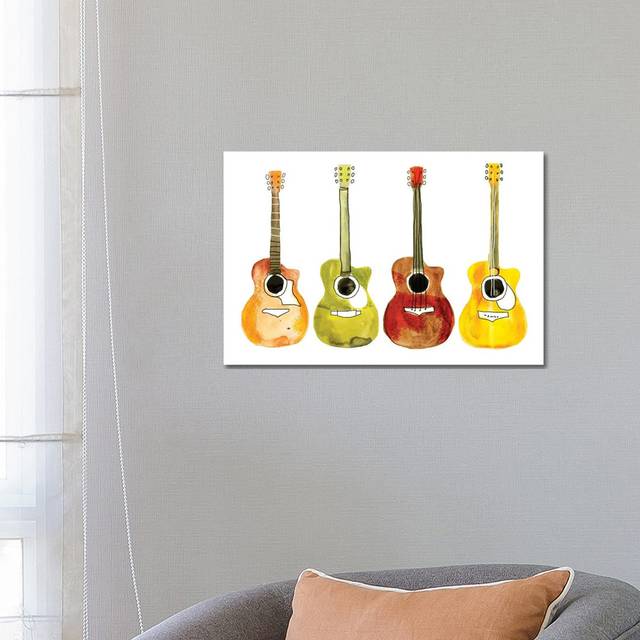 String Band II by Annie Warren - Wrapped Canvas Graphic Art (45.72cm H x 66.04cm W x 3.81cm D)