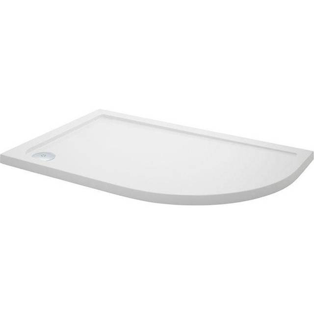 Hudson Reed Offset Quad Shower Tray Right Hand 1000 x 800mm - White, White
