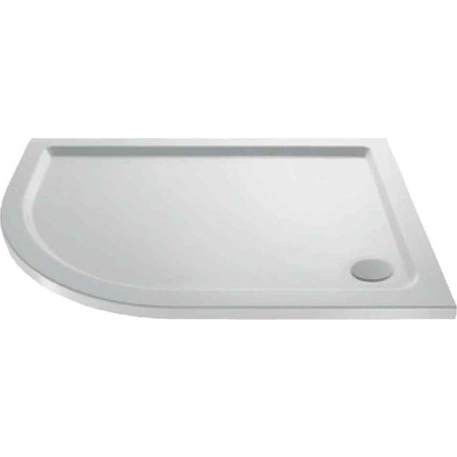 Hudson Reed Offset Quad Shower Tray Left Hand 1000 x 800mm - White, White