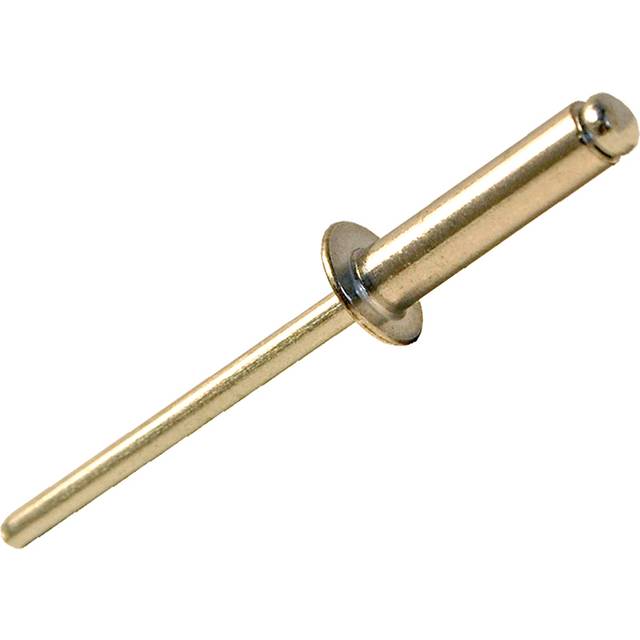 Unbranded Dome Head Rivet 4.0 x 12.0mm (100 Pack) in Silver Steel