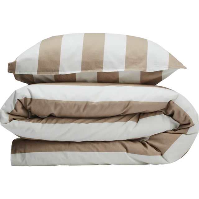 Gripsholm Påslakanset Vintage Stripe Beige 150x210 cm