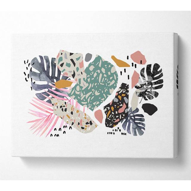 Mid Century Cheese Plant - Wrapped Canvas Graphic Art (66cm H x 106.6cm W)