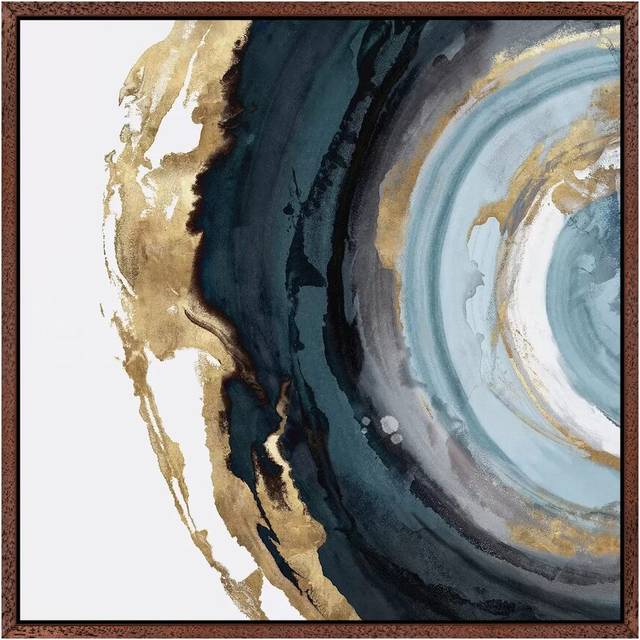 Geo Circle by Eva Watts - Graphic Art Print on Canvas - Wrapped Canvas (66.04 cm H x 66.04 cm W x 3.175 cm D)