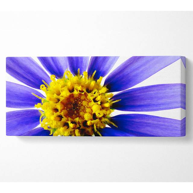 Purple Petal Beauty - Wrapped Canvas Art Prints - Multicolour (40.6cm H x 101.6cm W x 10cm D)