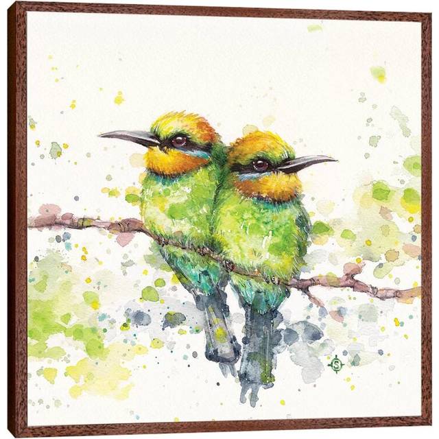 Family by Sillier Than Sally - Photograph Print on Canvas - Classic Brown Wood Framed (45.72 cm H x 45.72 cm W x 4.445)