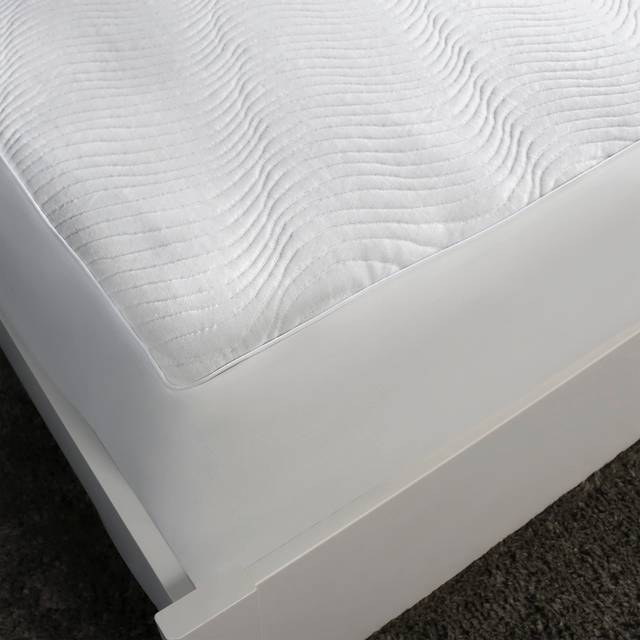 Sealy Spot and Stain Protection Fitted Mattress Protector- King Size Soft Polyester Waterproof Mattress Cover