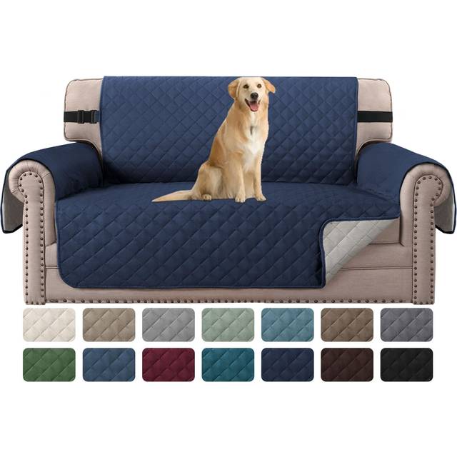 H.VERSAILTEX Reversible Loveseat Cover Couch Cover for 2 Cushion Couch Water Resistant Furniture Protector for Pets Durable Loveseat Slipcover with No