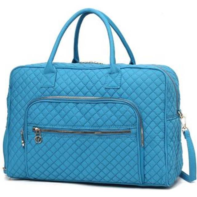 MKF Collection by Mia K. MKF-SD-1882TQ Jayla Solid Quilted Cotton Womens Duffle Bag by Mia K