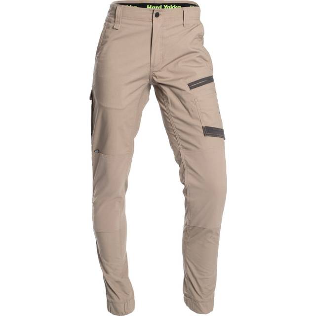 Hard Yakka Raptor Cuff Trousers - Desert - 36" Waist / 32" Leg