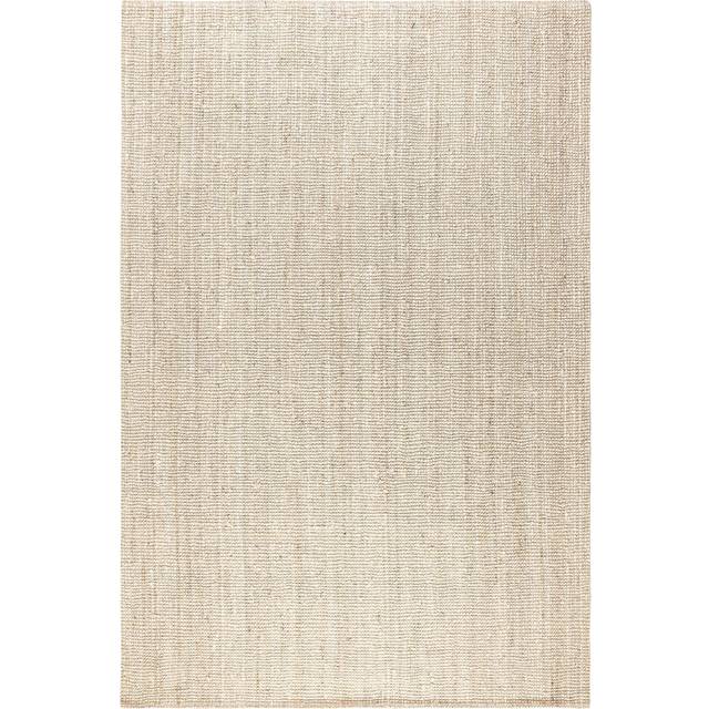 Jaipur Jute Rug - Ivory White (Rectangular 160 x 230cm)