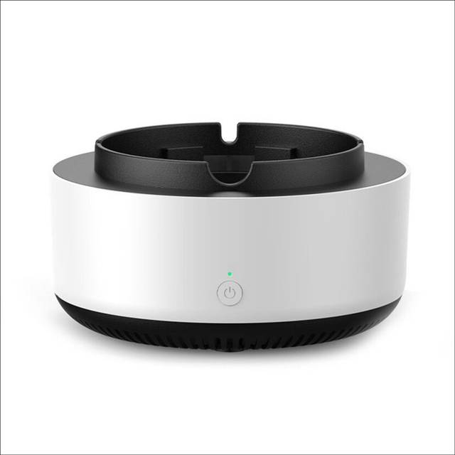Multi- Ashtray with Air Purifier Function to Filter Second-Hand Smoke and Remove the Smell of Smoke White