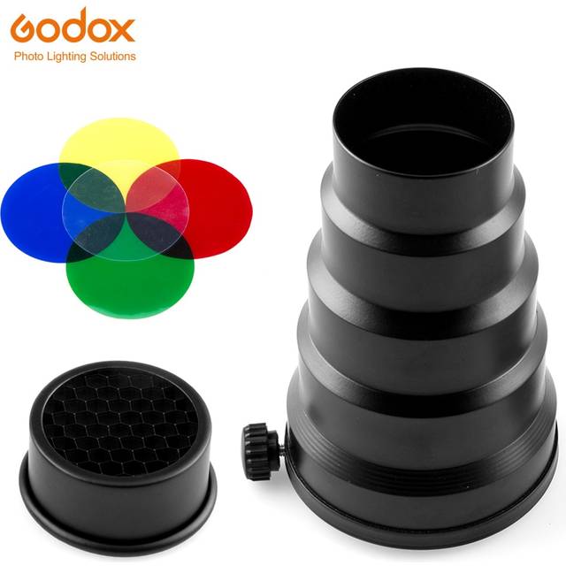 GODOX SN-02 Universele Mount Snoot Honingraat Professionele voor Studio Flash Godox K-150A K-180A 250SDI 300SDI E250 E300