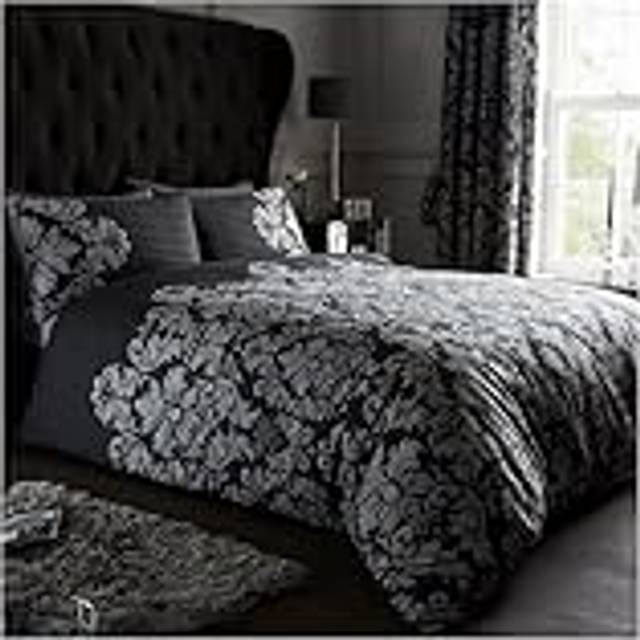 GC Printed Duvet Cover Set - Black (Kingsize - 2 Standard Pillowcases)