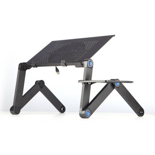 Aluminium Alloy Laptop Desk Folding Portable Laptop Table Notebook Desk Table Stand Bed Sofa Desk Tray Book Holder