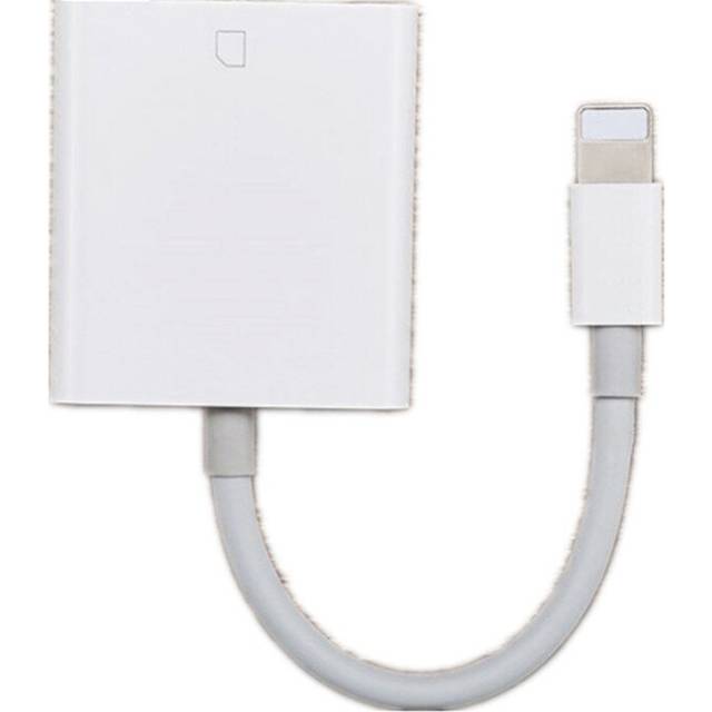 OTG Card Reader for Lightning to SD Smart Camera Card Readers Adapter for iOS 13 11 white
