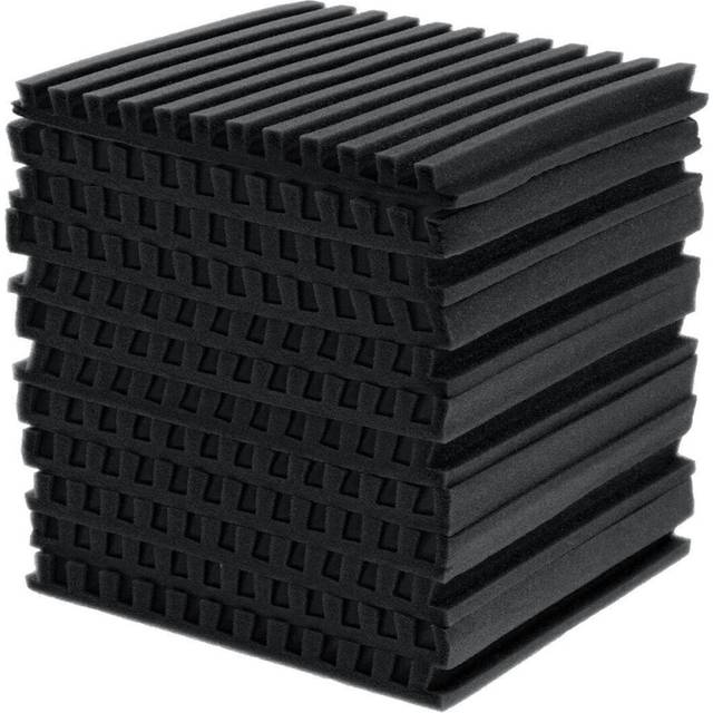 12Pack Sound-Absorbing Cotton Soundproof Foam Panels Noise Dampening Sponge
