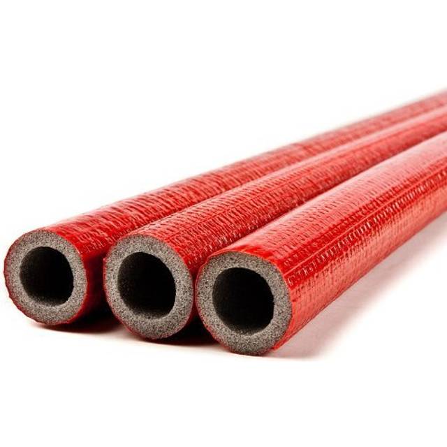 10 Meters of red 22mm Extra Strong Pipe Foam Insulation Lagging Wrap 6mm Thick