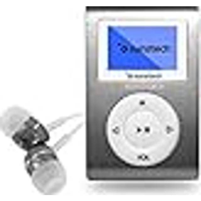 Sunstech MP3 Dedalo II 8 GB micro USB MP3-spelare grå – MP3-/MP4-spelare (MP3-spelare, 8 GB, 3,5 mm, FM-radio, grå, hörlurar ingår)