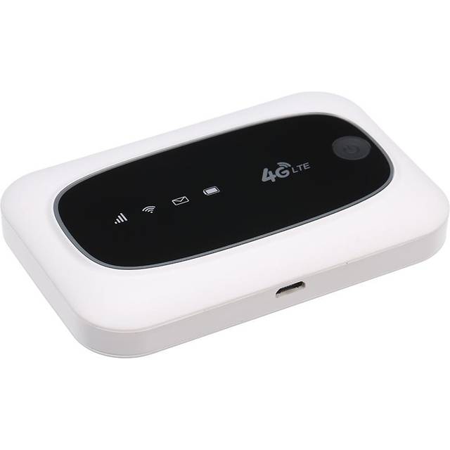 4G LTE CAT4 150M olåst mobil MiFi Portable Hotspot Trådlös Wifi Router SIM-kort (Vit) vit