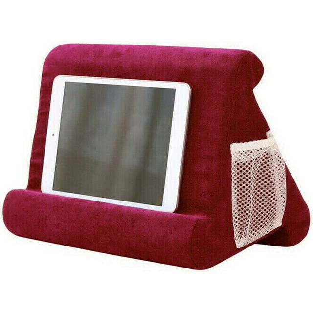 (Wine Red) Tablet Stand Pillow Holder & Mobile Phone Holder