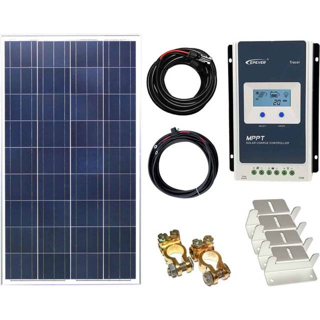 100w Poly Solar Panel Kit 12V/24V with MPPT Controller